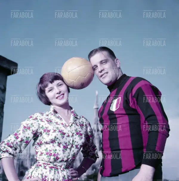 Delia Scala e Gunnar Nordahl, Milano, 1955