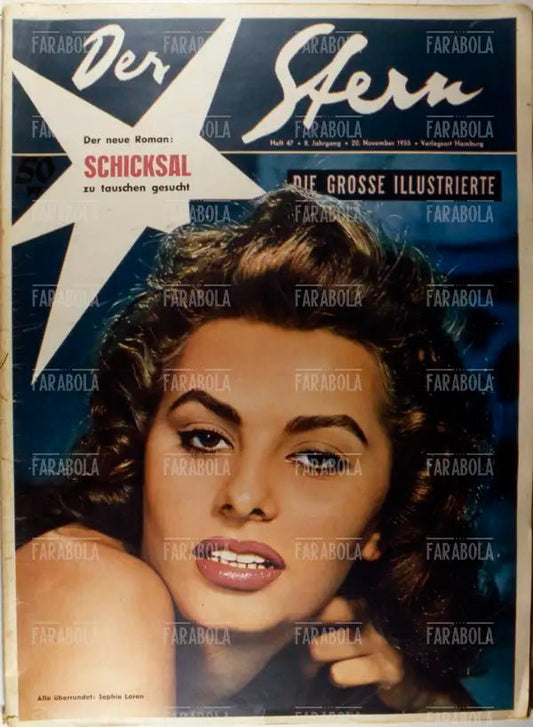 Sophia Loren, Copertina di Der Stern, 1955