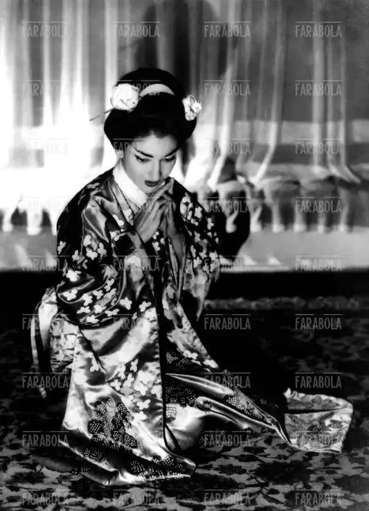 Maria Callas nel ruolo di Cio-Cio-San, Opera Madama Butterfly, Lyric Opera, Chicago, 1955