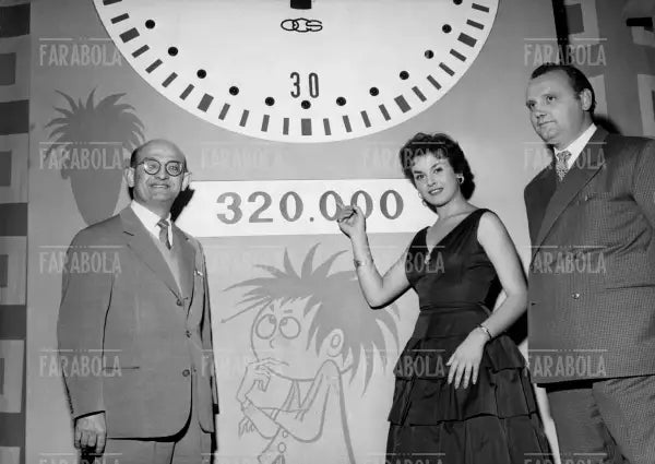 Enrico Vecchi, Maria Giovannini e Lando Degoli, Lascia o Raddoppia, 1955