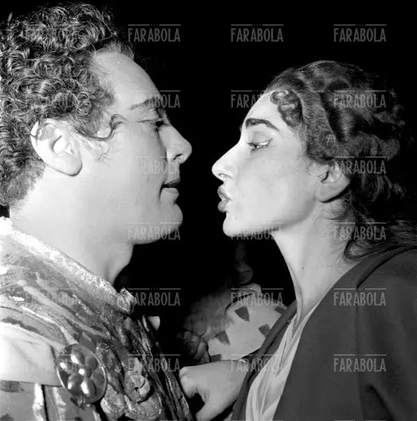 Maria Callas e Mario Del Monaco, Opera Norma, Teatro alla Scala, Milano, 1955