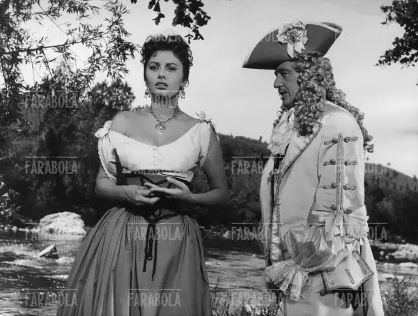 Sophia Loren e Vittorio De Sica, Film La bella mugnaia, 1955