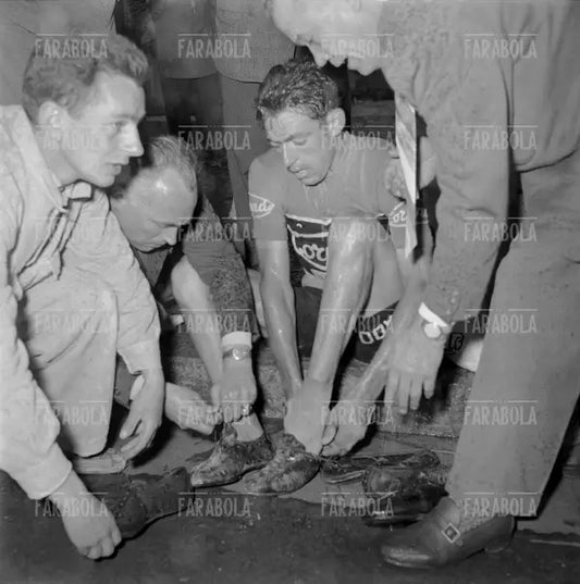 Aldo Moser sul Monte Bondone, Giro d'Italia, 1956