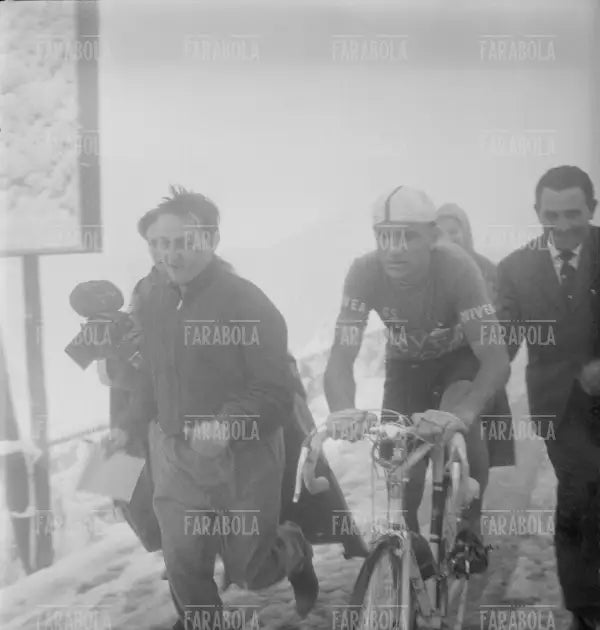 Fiorenzo Magni sul Monte Bondone, Giro d'Italia, 1956