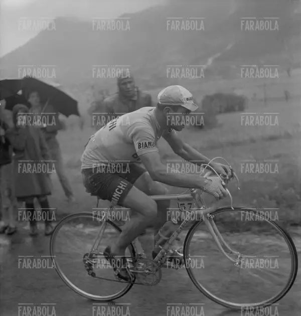 Nino Defilippis sul Monte Bondone, Giro d'Italia, 1956