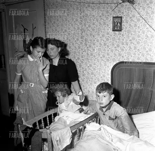 Giovanna Piccinin, moglie di un minatore rimasto sotto, tragedia di Marcinelle, 1956