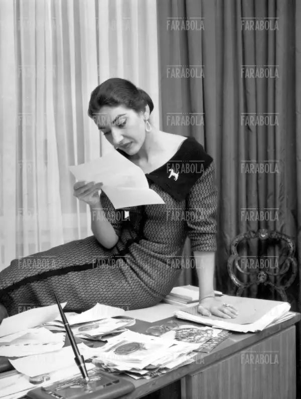 Maria Callas a casa, Milano, 1956