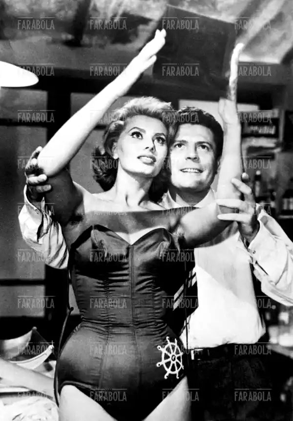 Sophia Loren e Marcello Mastroianni, Film La fortuna di essere donna, 1956