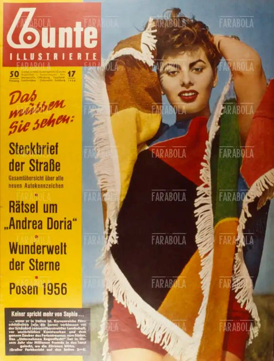 Sophia Loren, Copertina di Bunte Illustrierte, 1956