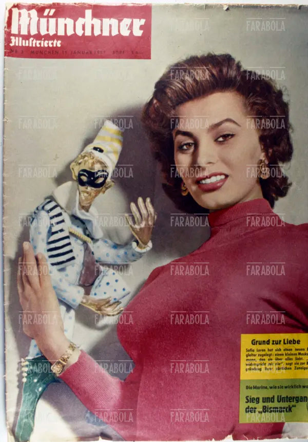 Sophia Loren, Copertina di M¸nchner Illustrierte, 1957
