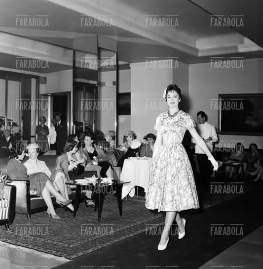 Sfilata della Rinascente, Albergo Duomo, Milano, 1957
