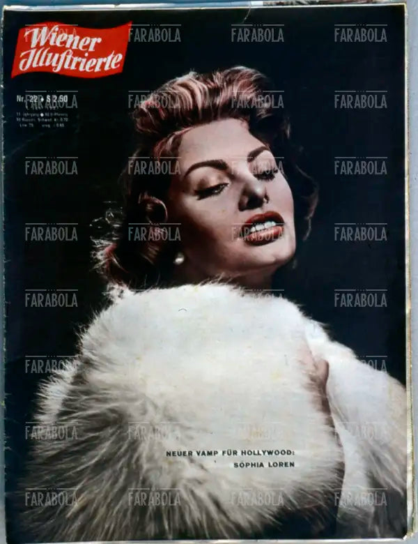 Sophia Loren, Copertina di Wiener Illustrierte, 1957