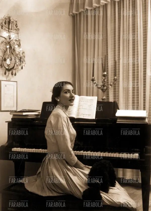 Maria Callas a casa, Milano, 1957