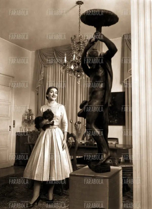 Maria Callas a casa, Milano, 1957