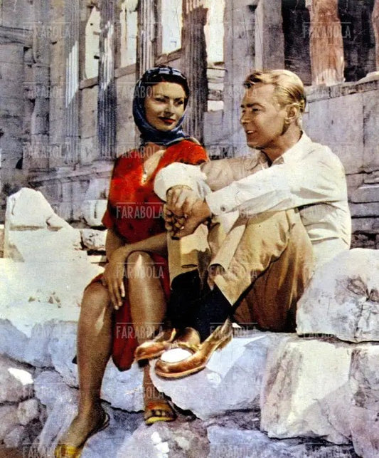 Sophia Loren e Alan Ladd, Film Il ragazzo sul delfino, 1957