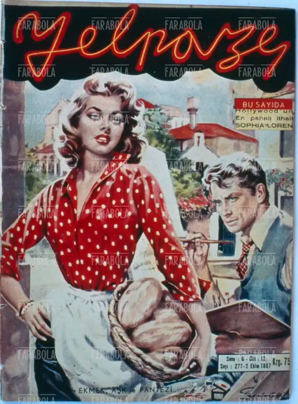 Sophia Loren, Copertina di Yelpaze, 1957