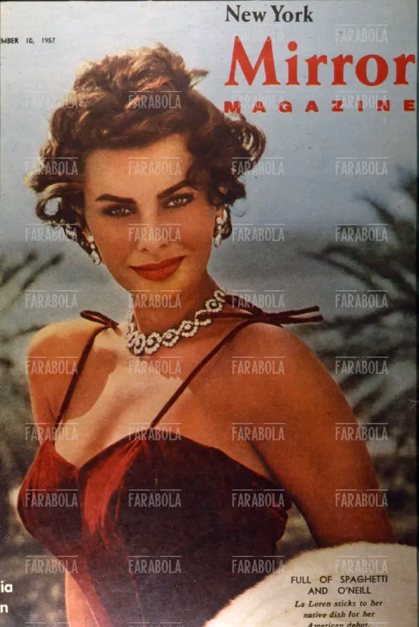 Sophia Loren, Copertina di Mirror Magazine, 1957