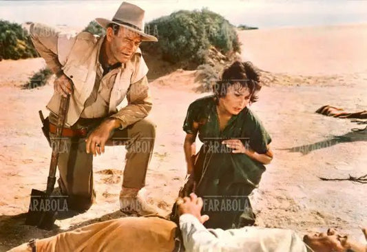 Sophia Loren, John Wayne e Rossano Brazzi, Film Timbuctù, 1957