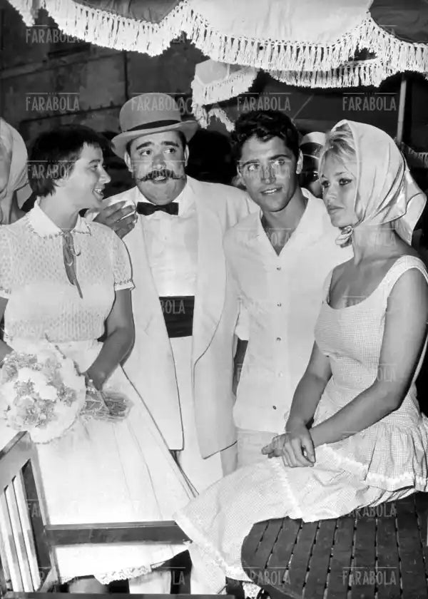 Brigitte Bardot e Sacha Distel, Matrimonio di Moustache, Antibes, 1958