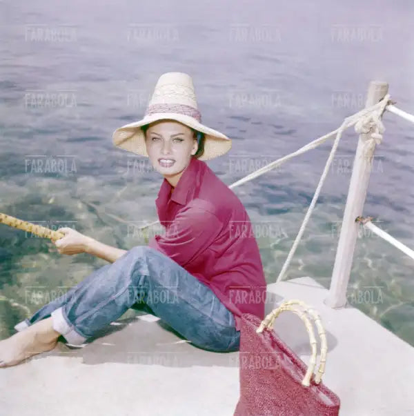 Sophia Loren in vacanza, Saint-Tropez, 1958