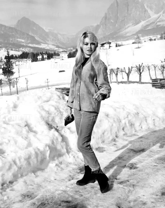 Brigitte Bardot sulla neve, Cortina d'Ampezzo, 1958