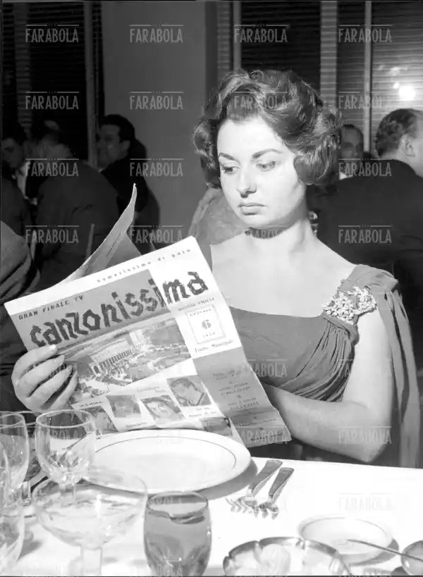 Gloria Christian, finale di Canzonissima, Reggio Emilia, 1959