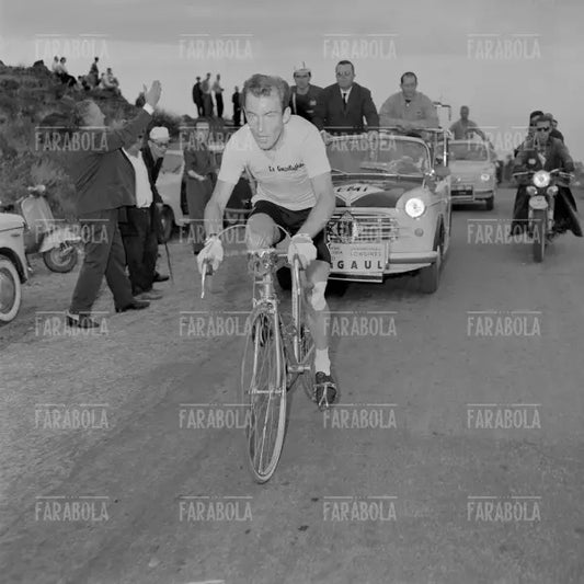 Charly Gaul alla cronoscalata del Vesuvio, Giro d'Italia, 1959
