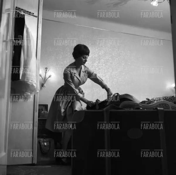 Sophia Loren durante le riprese del film Olympia, Vienna, 1959
