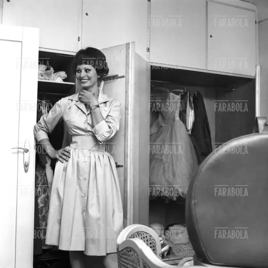 Sophia Loren durante le riprese del film Olympia, Vienna, 1959