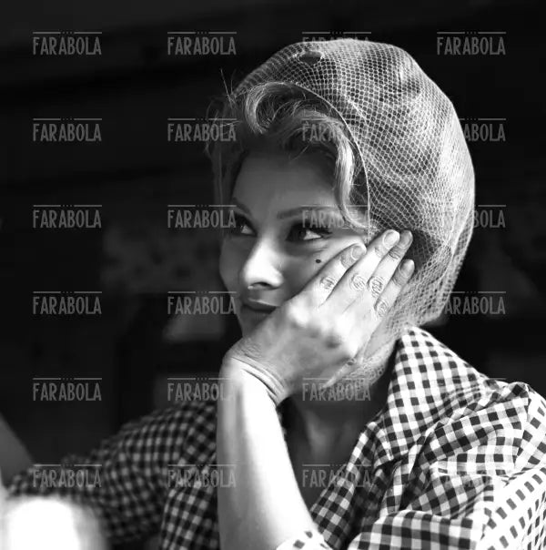 Sophia Loren durante le riprese del film Olympia, Vienna, 1959