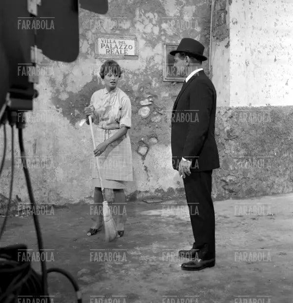 Sophia Loren e Clark Gable sul set, Film La baia di Napoli, Capri, 1959