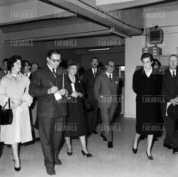 Visita allo stabilimento APEM della Rinascente, Vimodrone, 1960