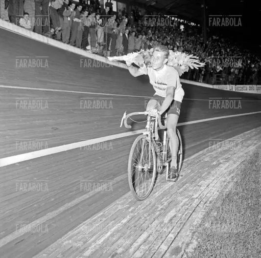 Jacques Anquetil vincitore del Giro d'Italia, Velodromo Vigorelli, Milano, 1960