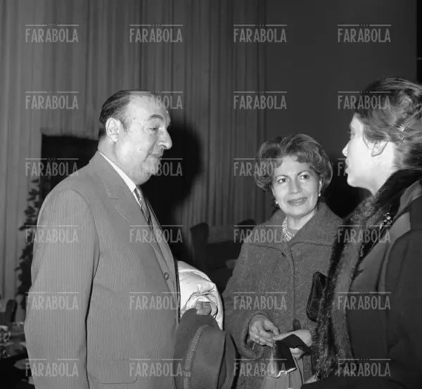 Pablo Neruda e Matilde Urrutia, Milano, 1960