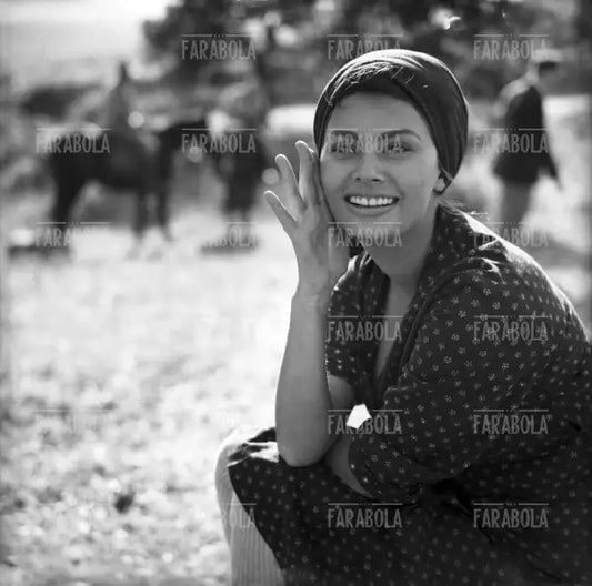 Sophia Loren sul set, Film La ciociara, Sasso, 1960