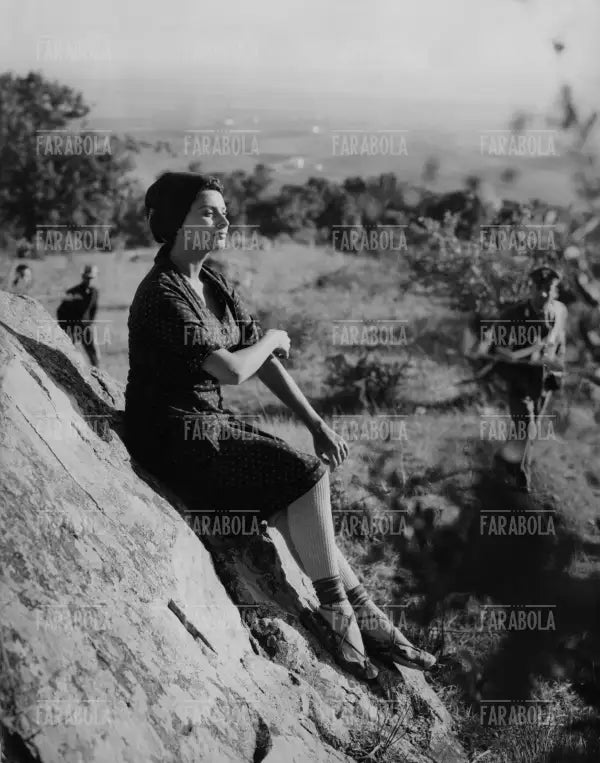 Sophia Loren sul set, Film La ciociara, Sasso, 1960