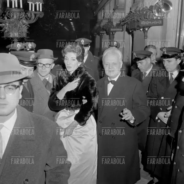 Antonio Ghiringhelli e Maria Callas, Prima della Scala, Milano, 1960