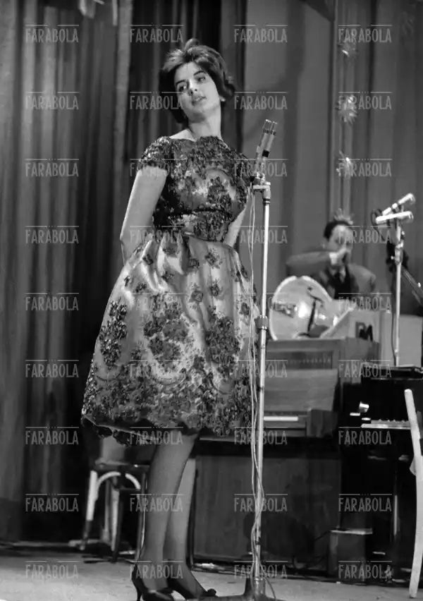Mina al suo primo Festival di Sanremo, 1960