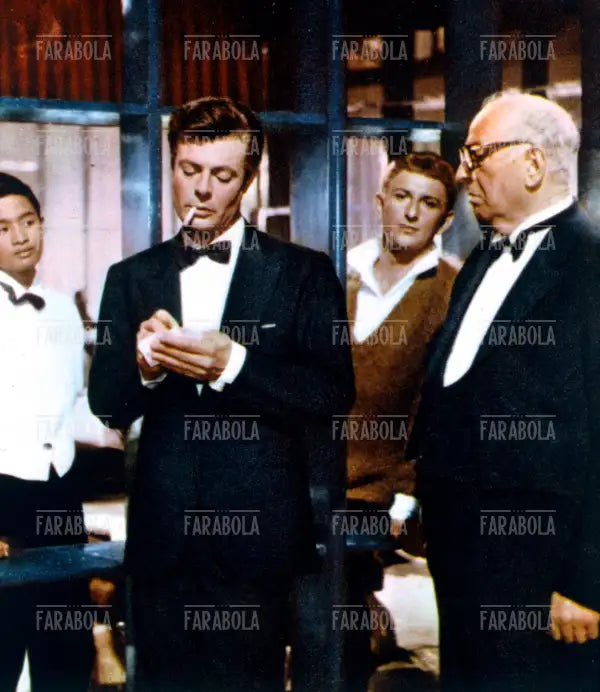 Marcello Mastroianni in una scena del film La dolce vita, 1960