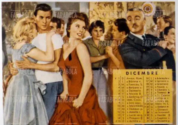 Sophia Loren e Vittorio De Sica in Pane, amore e... su un calendario, anni 60