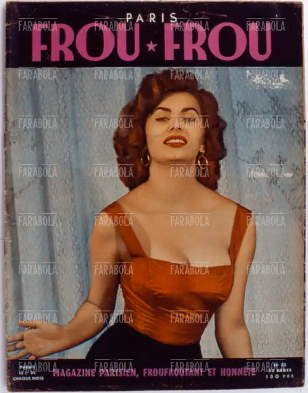 Sophia Loren, Copertina di Paris Frou Frou, anni 60
