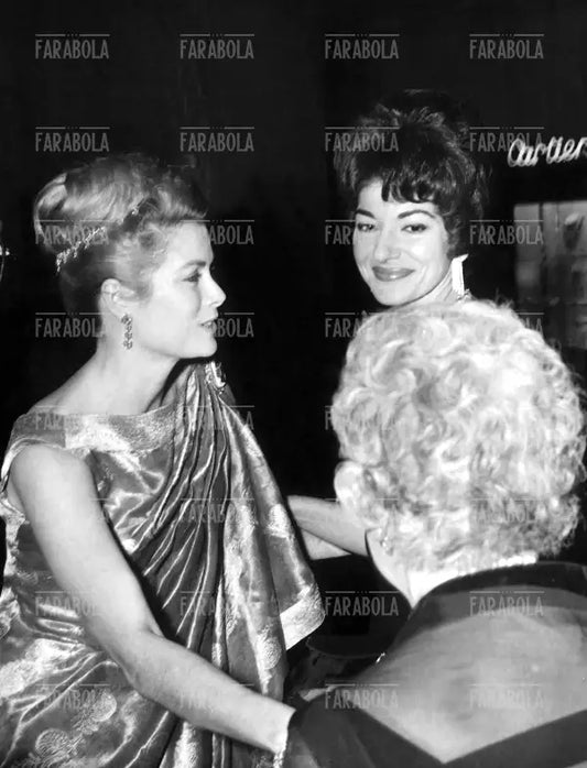 Grace Kelly e Maria Callas, Galà allo Sporting, Montecarlo, anni 60