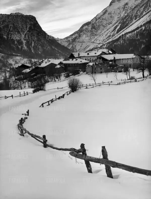Veduta di Courmayeur, anni 60