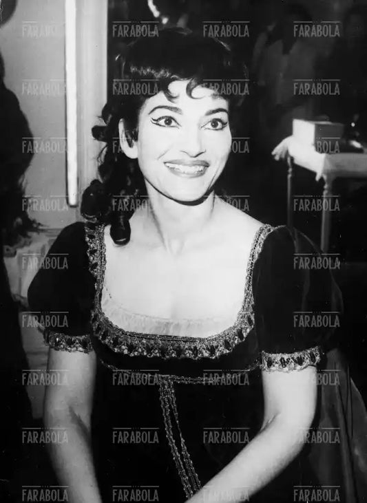Maria Callas con il costume di Tosca, anni 60