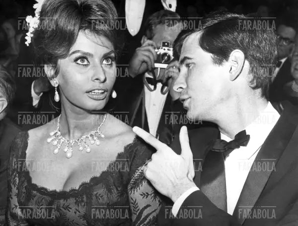 Sophia Loren e Anthony Perkins, Festival di Cannes, 1961