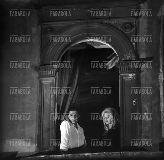 Marcello Mastroianni e Brigitte Bardot sul set, Film Vita privata, Spoleto, 1961