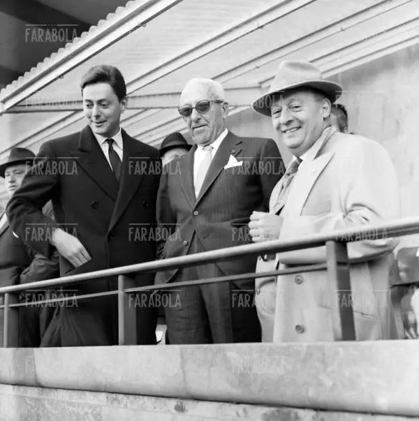 Umberto Agnelli, Achille Lauro e Giuseppe Pasquale, Partita Italia-Israele, Torino, 1961