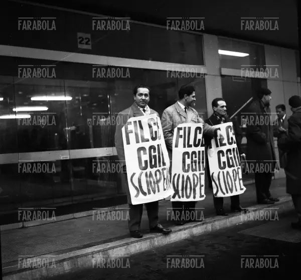 Sciopero all'Industria Pirelli, Milano, 1962