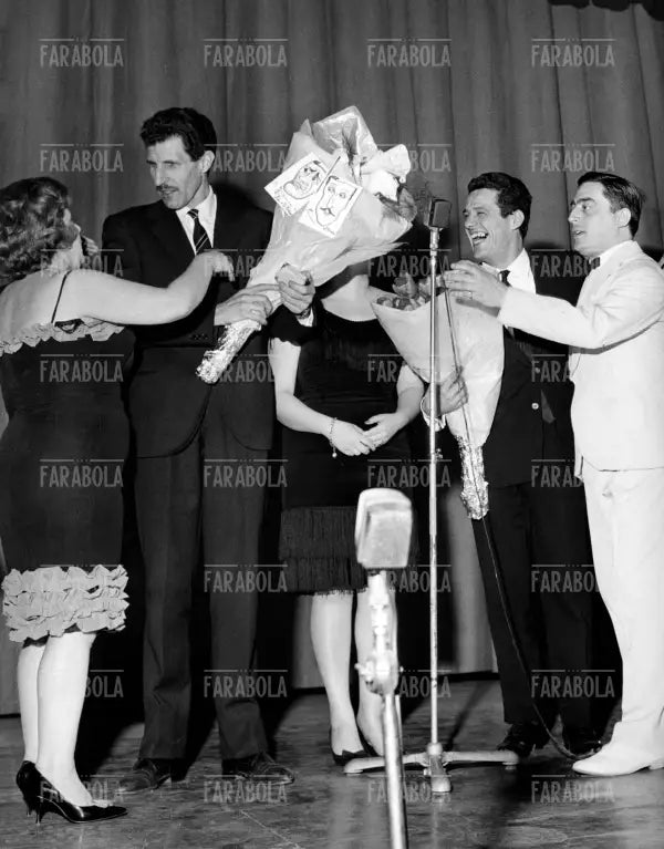 Franco Franchi e Ciccio Ingrassia, Premio Maschere d'oro, Teatro Smeraldo, Milano, 1962
