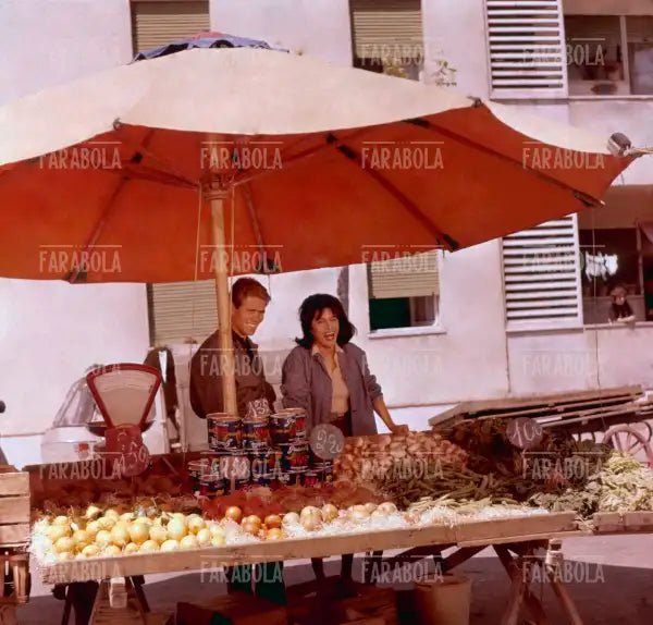 Anna Magnani sul set del film Mamma Roma, 1962
